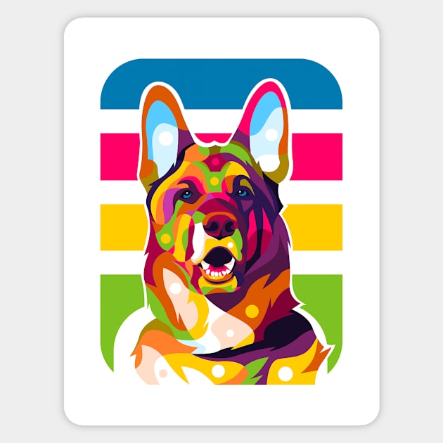 German Shepherd Sticker by wpaprint